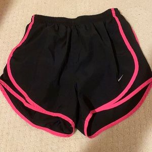 Black and pink Nike shorts size small
